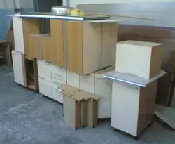 Kitchen in boxes photo