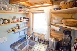 Кухня в вагончике фото