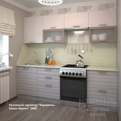 Кухня цвет карамель фото