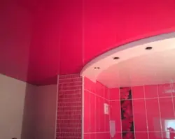 Красный Потолок В Ванной Фото