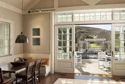 French windows in the kitchen photo