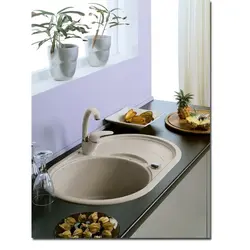 Oval sinks in the kitchen photo