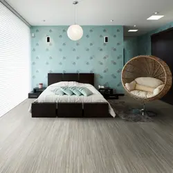 Серый линолеум в спальне фото