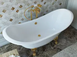 Фото ванна из литьевого мрамора