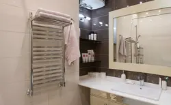 Фото полотенцесушитель в маленькой ванной