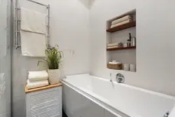 Полки в ванной из керамогранита фото