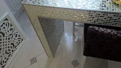 Столешница на кухне из мозаики фото