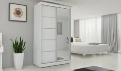 Шкаф в спальню белый глянцевый фото