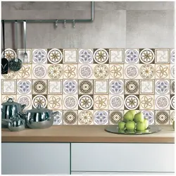 Самоклеющаяся плитка для кухни на стену фото