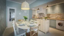 Chandelier for the kitchen in Scandinavian style photo