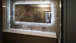 Сенсорные зеркала для ванной с подсветкой фото