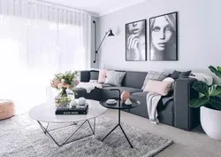 Стол за диваном в гостиной фото дизайн