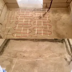 Теплый пол в ванной под плитку фото