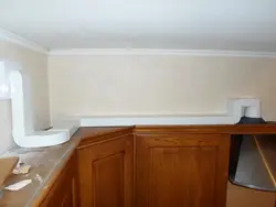 Короб для вытяжки пластиковый фото на кухне