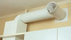 Короб для вытяжки пластиковый фото на кухне