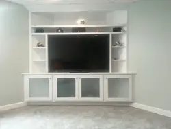 Угловой шкаф в гостиную фото под телевизор