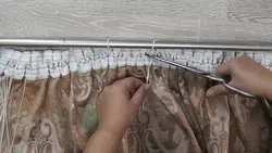 Как повесить шторы если нет карниза на кухне фото