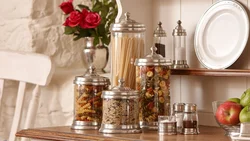 Jars for kitchen interior