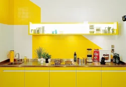 Желтый Фартук В Интерьере Кухни