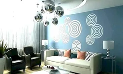 Дизайн гостиной с кругами