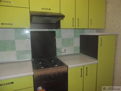 Kitchen with gas cylinder design