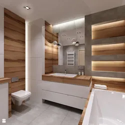 Дизайн Ванной Совмещенной С Туалетом Дерево