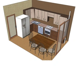 Кухня С Котлом И Балконом Дизайн