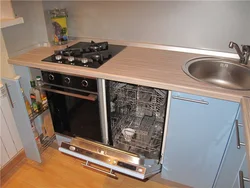 Кухня с посудомоечной машиной и духовым шкафом дизайн
