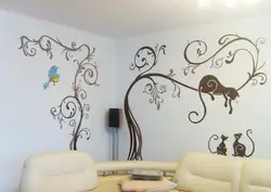 Рисунки на стене в квартире своими фото