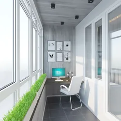 Дизайн квадратного балкона в квартире
