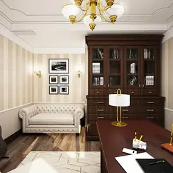 Классический дизайн кабинета в квартире