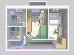 Дизайн квартиры с проходной комнатой без перепланировки