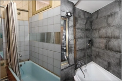 Бюджетный ремонт ванной фото до и после