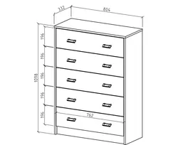 Размер комода спальни фото