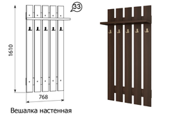 Прихожая вешалка чертеж фото