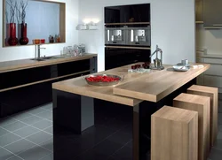 Аксҳои countertops ошхона услубӣ