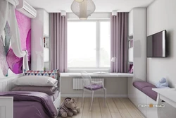 Children's bedroom design with one window