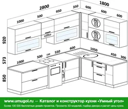 Кухня 1800 На 1800 Угловая Дизайн