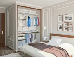 Дизайн спальни 4 на 4 с гардеробной
