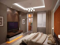 Дизайн спальни гостиной 15 кв м с балконом
