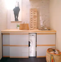 Как спрятать стиральную машину в ванной в шкафу современный дизайн