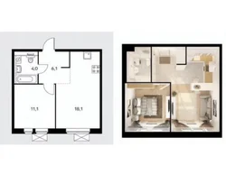 Дизайн пик квартиры 2 комнаты