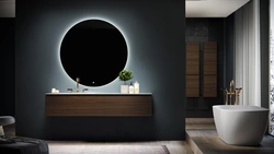 Дизайн ванной тумба с зеркалом