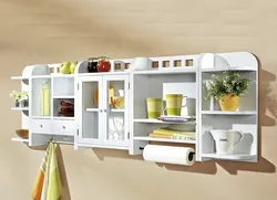 Inexpensive shelves for the kitchen photo