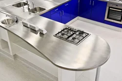 Kitchen With Aluminum Worktop Photo