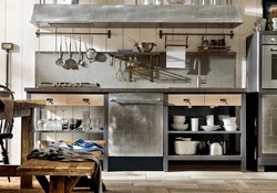 Kitchens on a metal frame photo