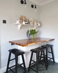 Столы на кухню настенные фото