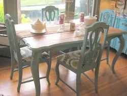 Стол прованс для кухни фото