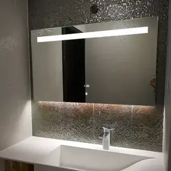 Сенсорное зеркало в ванную фото