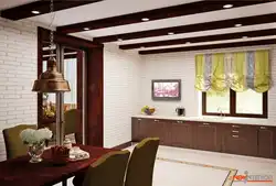 False ceiling in the kitchen photo